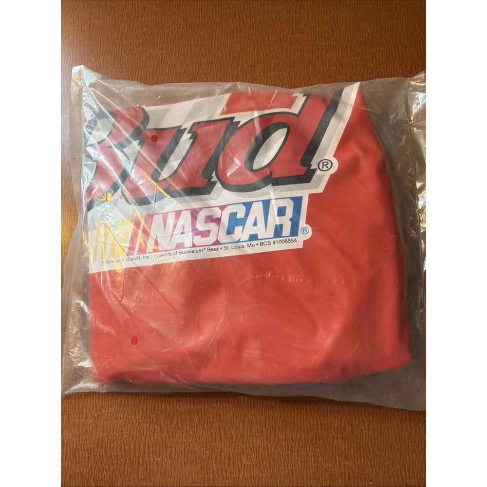Vintage Budweiser NASCAR Inflatable Gas Can -Red - NEW/ sealed -1990s ~33/36"